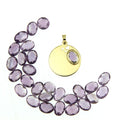 Anhänger Oktober Amethyst Lila
